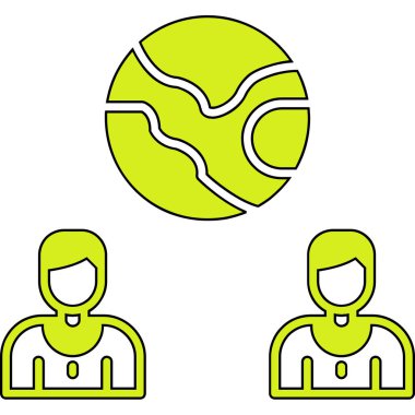 İnsan simgesinin vektör illüstrasyonu