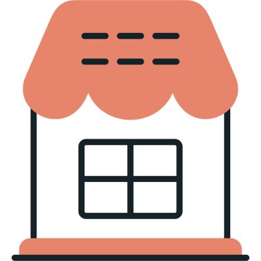 ev ikonu. Web vektör illüstrasyonu