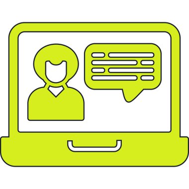 sohbet web simgesi basit tasarımı