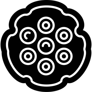 pizza. Web simgesi basit illüstrasyon