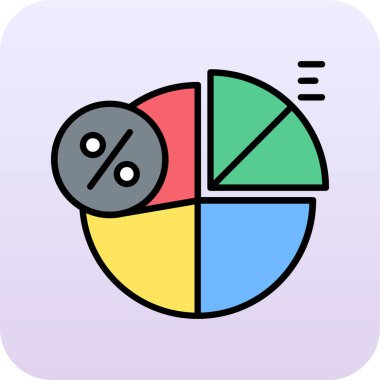 Grafik pasta vektör simgesi