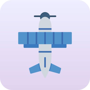 Uçak simgesi, vektör çizimi