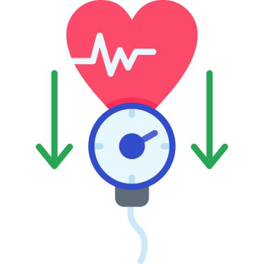 kalp atışı nabız simgesi düz stil
