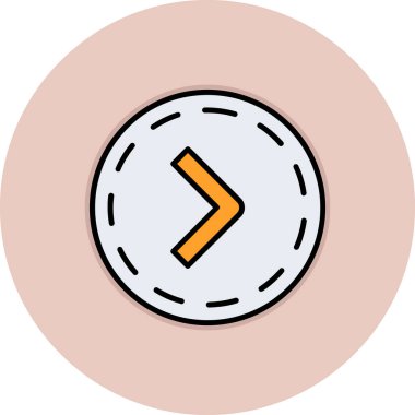 Tek izole edilmiş simgenin vektör illüstrasyonu