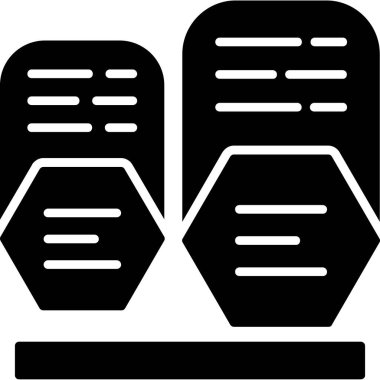 veritabanı. Web simgesi basit illüstrasyon