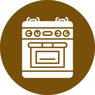 Fırın. Web simgesi basit illüstrasyon