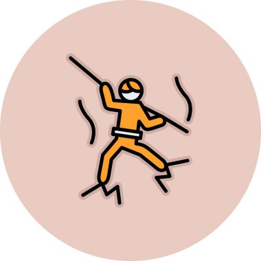 Tek bir simgenin vektör illüstrasyonu