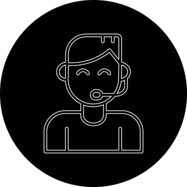 Bir insan simgesinin vektör illüstrasyonu