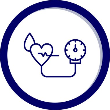 Modern kalp simgesinin vektör illüstrasyonu