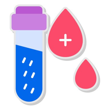 kan testi simgesi. vektör çizim