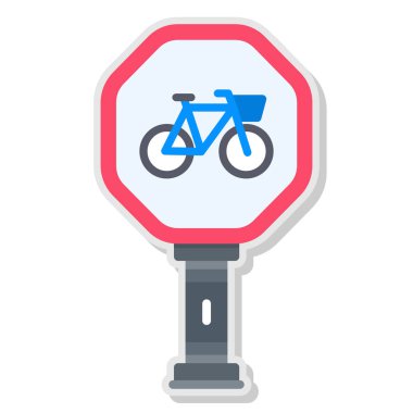 bisiklet işareti vektör çizimi