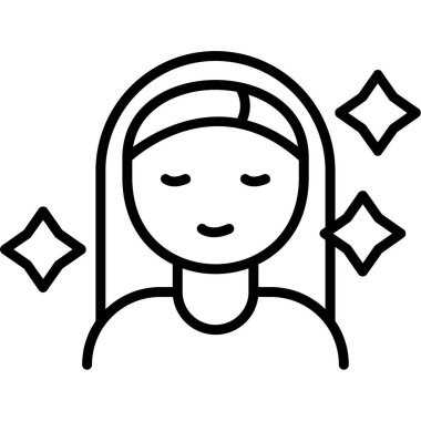 Gülümseyen bir kız ve bir yıldız.