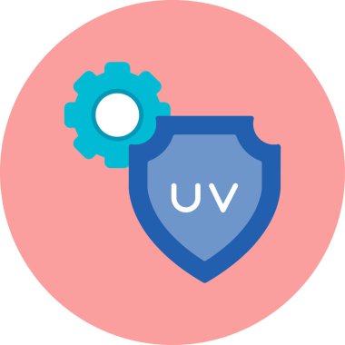 Koruma. Web simgesi basit illüstrasyon