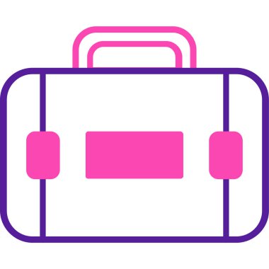 Çanta. Web simgesi basit tasarım