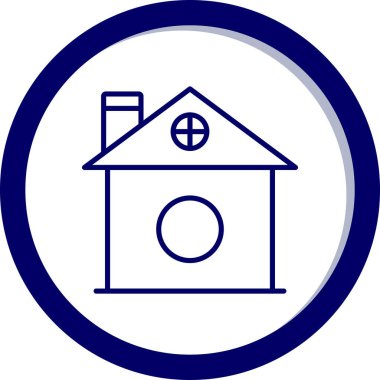 Ev simgesinin vektör illüstrasyonu