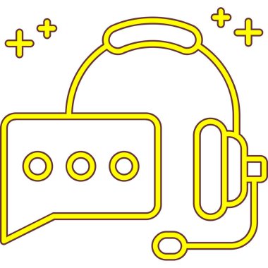 Çizgi film simgesinin vektör çizimi