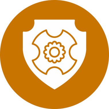 güvenlik simgesi vektör illüstrasyonu