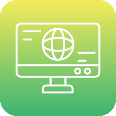 Web simgesi denetleniyor. Basit tasarım. vektör illüstrasyonu