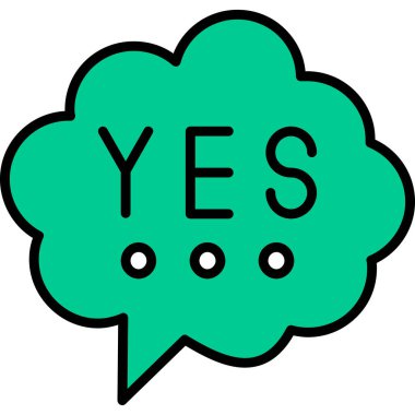 Öyle mi? Web simgesi basit tasarım