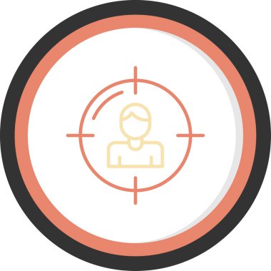 İnsanların vektör simgesi, düz biçim