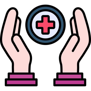 Sağlık ve ilaç, vektör simgesi