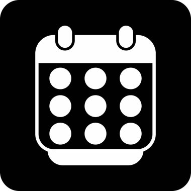 Takvim simgesi vektör illüstrasyonu