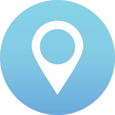 iğne konumu simgesi ana hat biçiminde