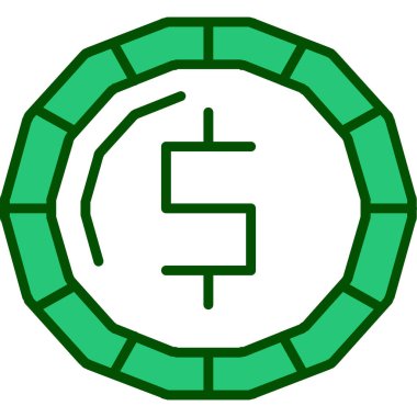 Sikke Simgesi vektör illüstrasyonu