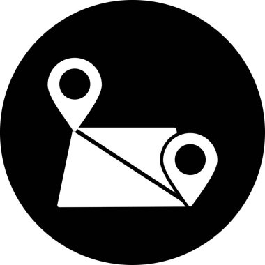 Harita işaretleyici konumu simgesi katı biçimde