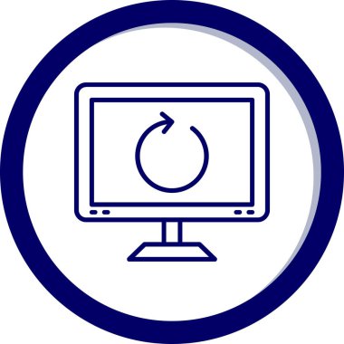 Bilgisayarın vektör illüstrasyonu