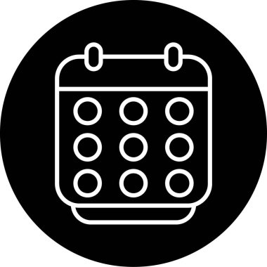 vektör Takvimi Simgesi illüstrasyonu