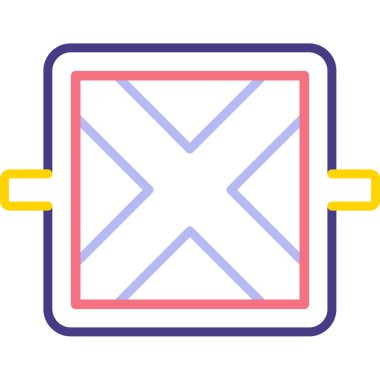 Kitap. Web simgesi basit illüstrasyon