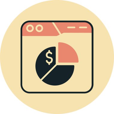 Dolar vektör simgesi modern basit illüstrasyon