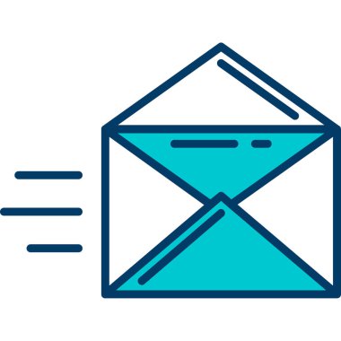 ileti ikonu vektör illüstrasyonu