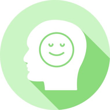 Açık fikirli bir kafa. düz çizim tasarımı.