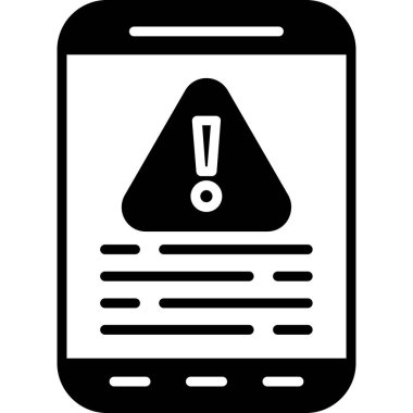 cep telefonu simgesi. Web için cep telefonu vektör simgesinin basit illüstrasyonu