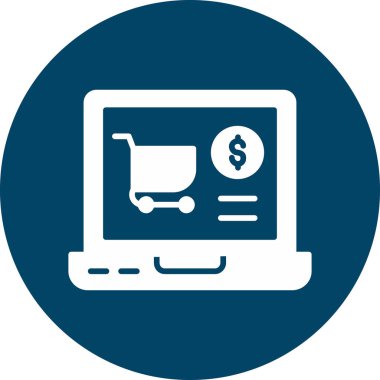 Çevrimiçi ekommerce. Basit resimleme