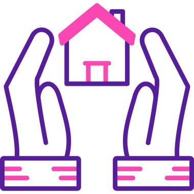 ev evi simgesi, vektör illüstrasyonu