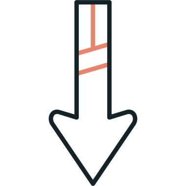 ok simgesi vektör illüstrasyonu