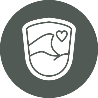 Bir kalp simgesinin vektör illüstrasyonu