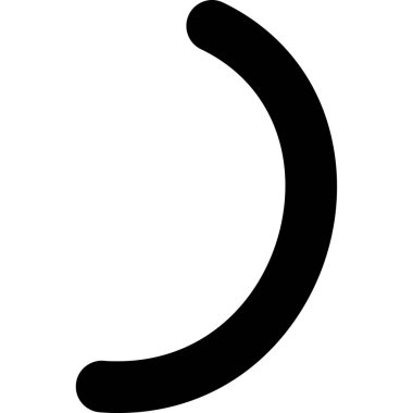 Ay gecesi simgesi taslak biçiminde