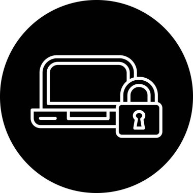 Bilgisayar. Web simgesi basit illüstrasyon