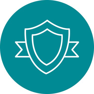 kalkan ikon vektör illüstrasyonu