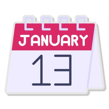 15 Ocak takvim simgesi vektör üzerinde