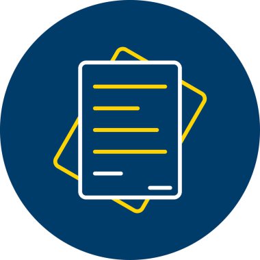 Belge simgesinin vektör illüstrasyonu