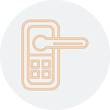 Anahtar simgesi vektör illüstrasyonu