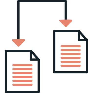 Dosya. Web simgesi basit illüstrasyon