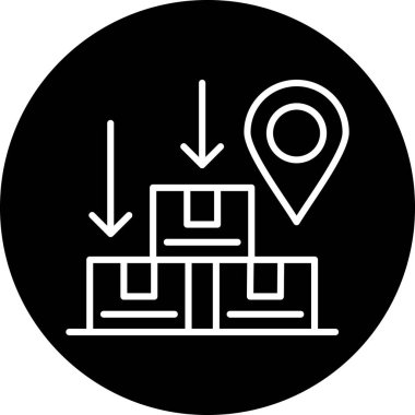 Harita simge tasarlamak vektör