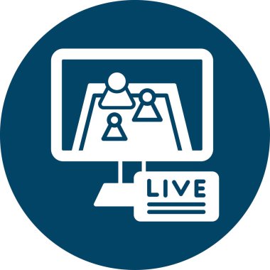 Canlı simge, vektör çizimi