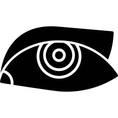 Göz. Web simgesi basit illüstrasyon